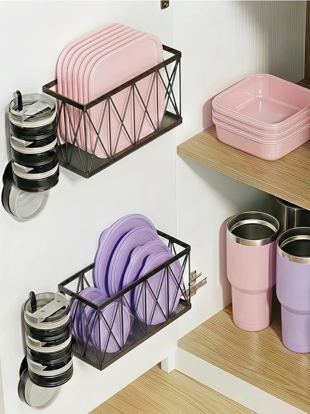 Black Metal Wall Mount Storage Basket - Home Accents NWT